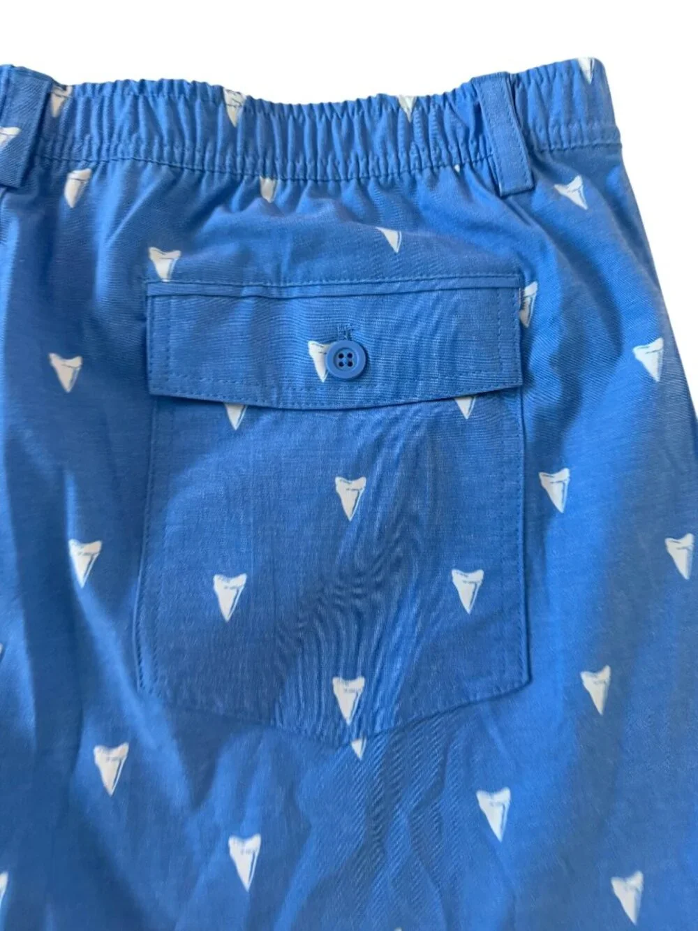 TACKLE & TIDE Men’s Blue Sharktooth Swim Shorts Size XXL
